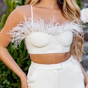 Club L London feather top